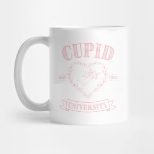 Cupid University T-Shirt, Cute Valentine's Day Shirt, Cute College Sweatshirt Classic T-Shirt, Pink Mug